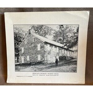 Cool VTG Picture Of a Photo of Pfoutz Church Marsh Creek Built 1833